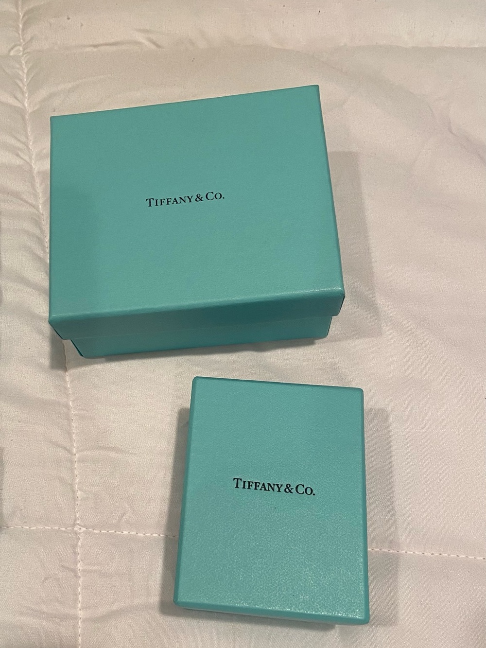 Tiffany & Co. Robin's Egg Blue Jewelry Box Collection-6 boxes ( 2 w/ velvet box) - Picture 4 of 13